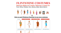 Desktop Screenshot of flintstonecostumes.info